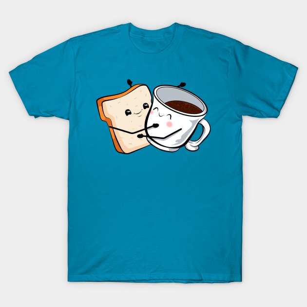 toast love and valentine coffee T-Shirt by the house of parodies